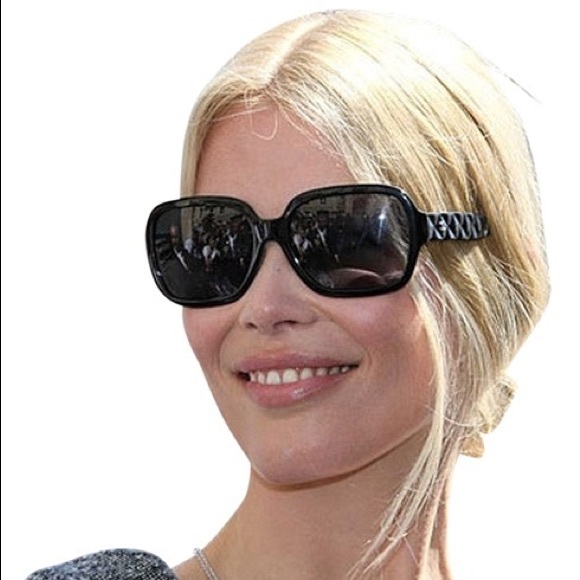 CHANEL Black and White Sunglasses main image 11